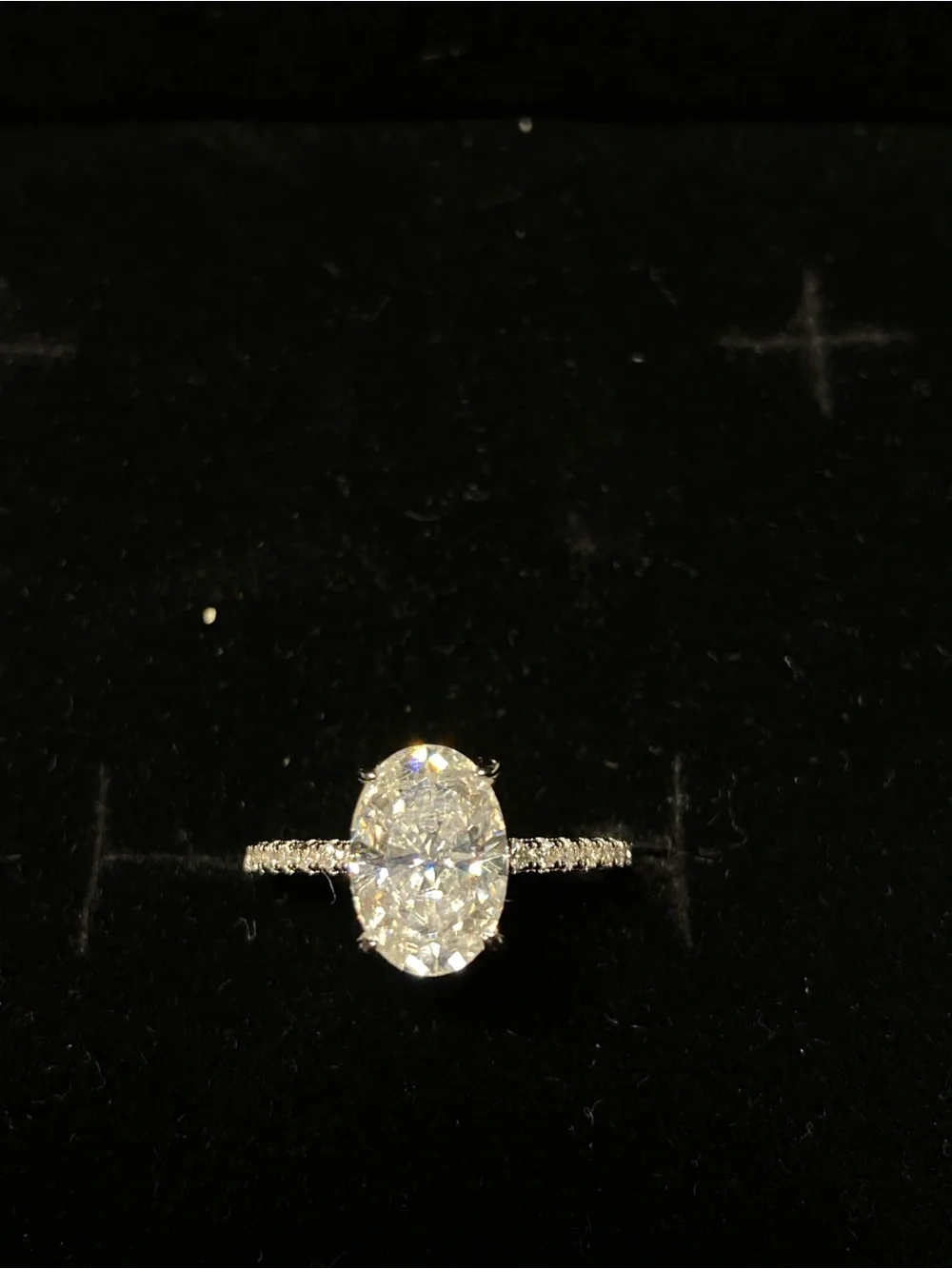 💎 2.5CT Oval Moissanite Ring | 925 Sterling Silver | Size 7 💎